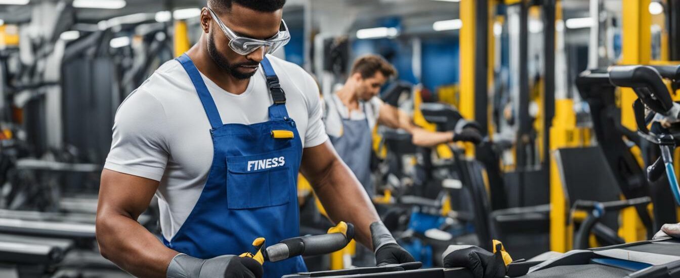 Fitness Equipment Repairs Business Concept